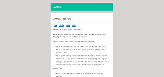 joomla template preview