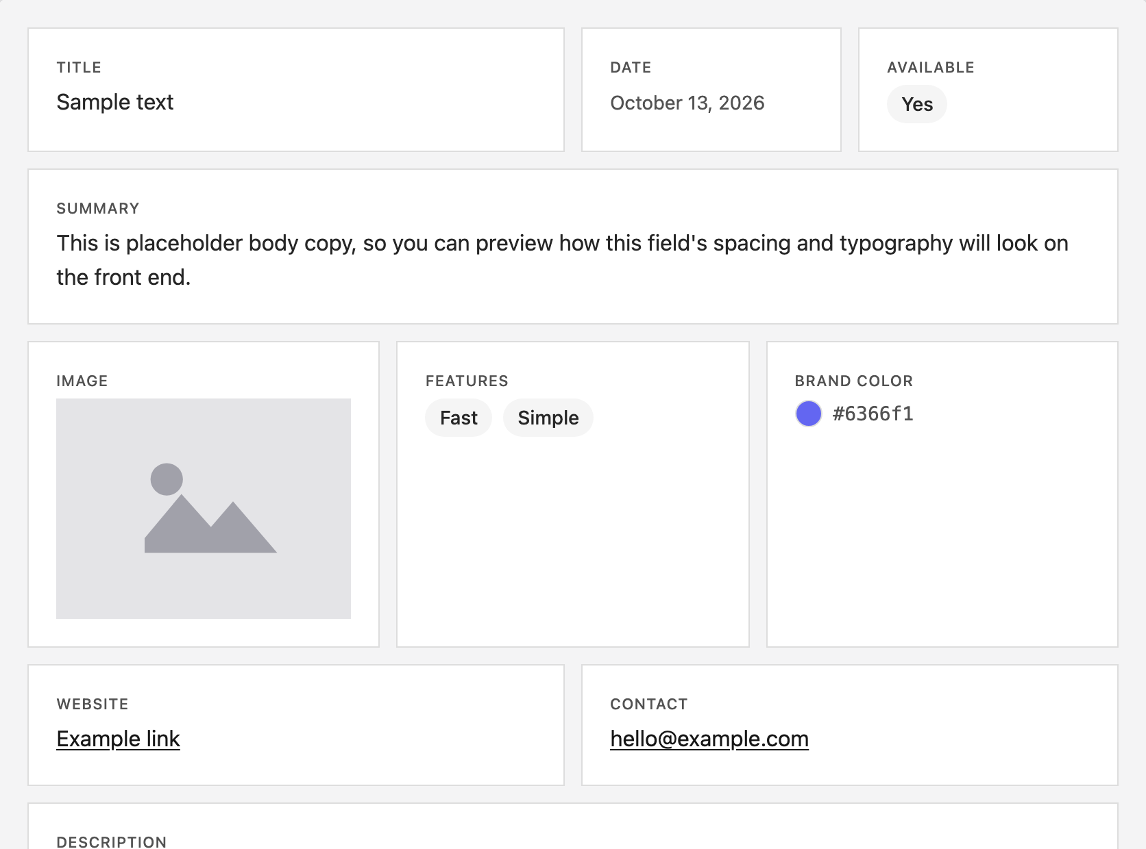 Minimal theme in the theme editor preview
